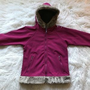 MARMOT PURPLE FAUX FUR‎ LIGHTWEIGHT JACKET